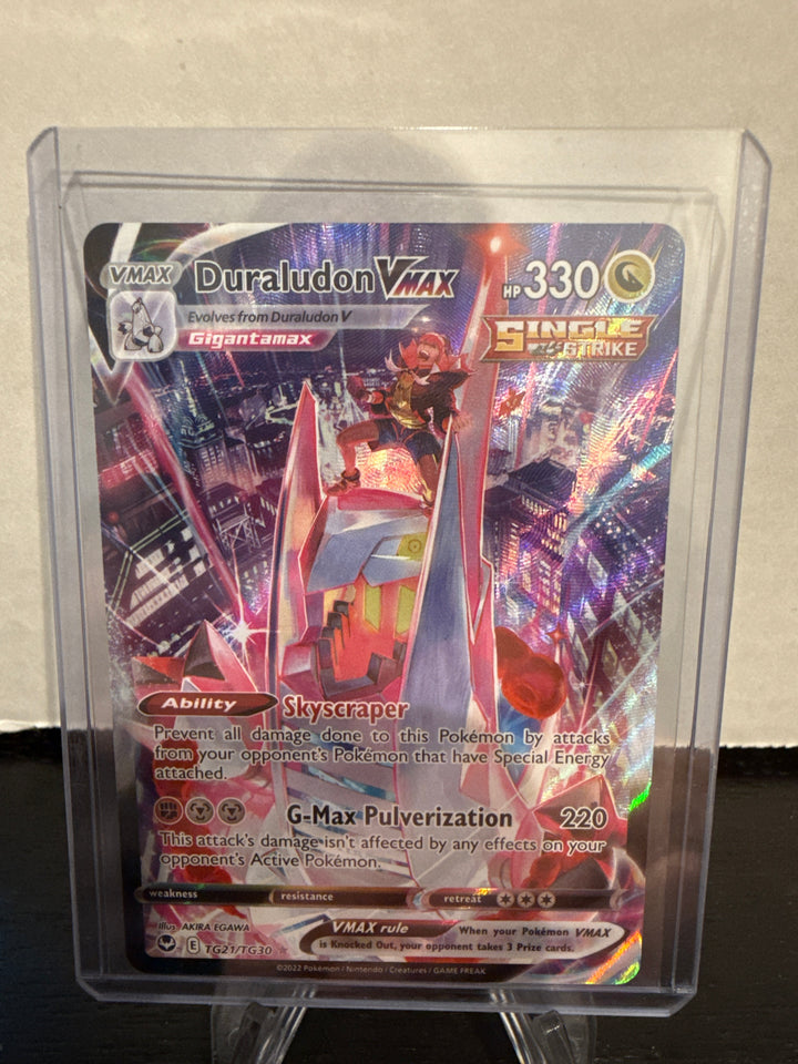 Pokemon TCG 2022 Duraludon VMax Silver Tempest Full Art Rare, TG21/TG30