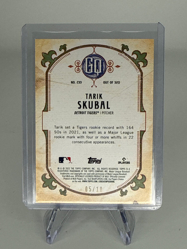Tarik Skubal 2022 Topps Gypsy Queen Ruby Red Foil, 05/10