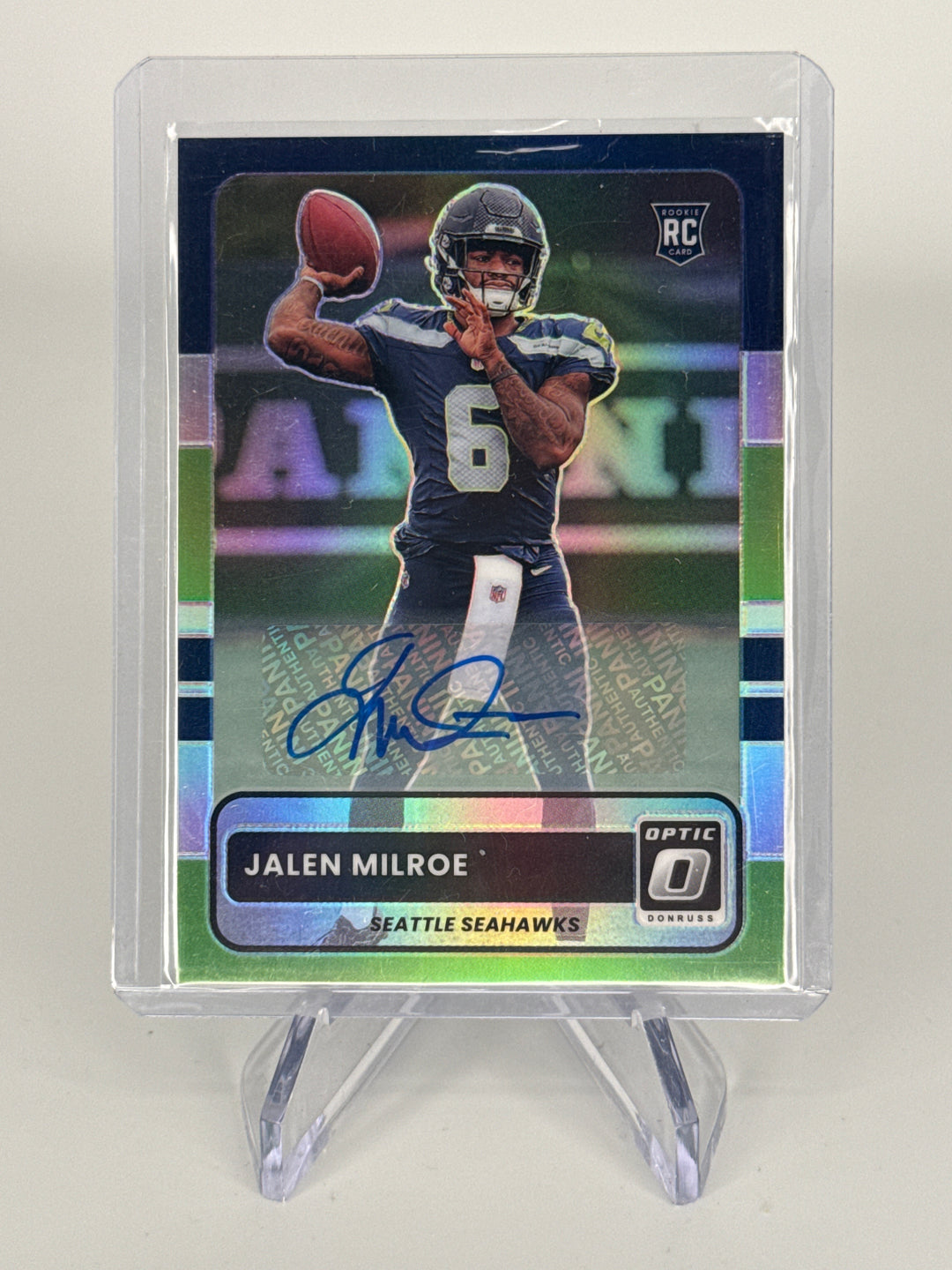 Jalen Milroe 2025 Panini Donruss Optic Retro Rookie Auto
