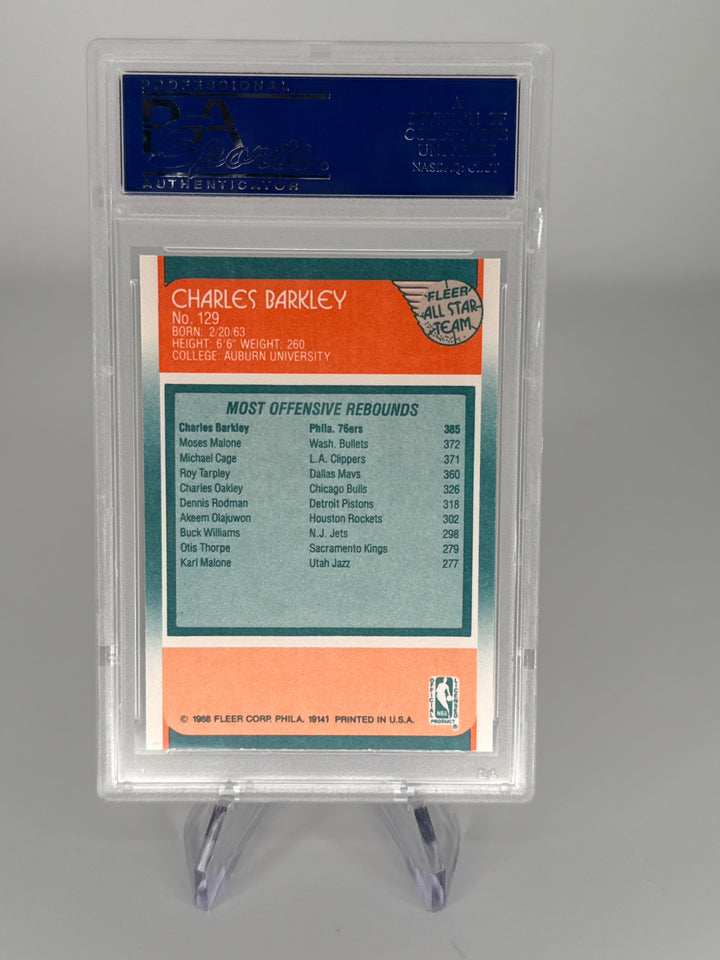 Charles Barkley 1986 Fleer All-Star, PSA 9 Mint