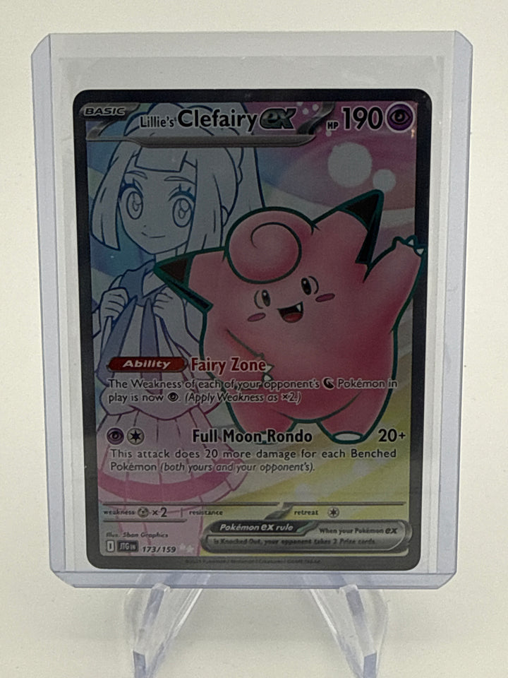 Pokemon TCG 2025 Lillie's Clefairy EX Journey Together Full Art Ultra Rare, 173/159