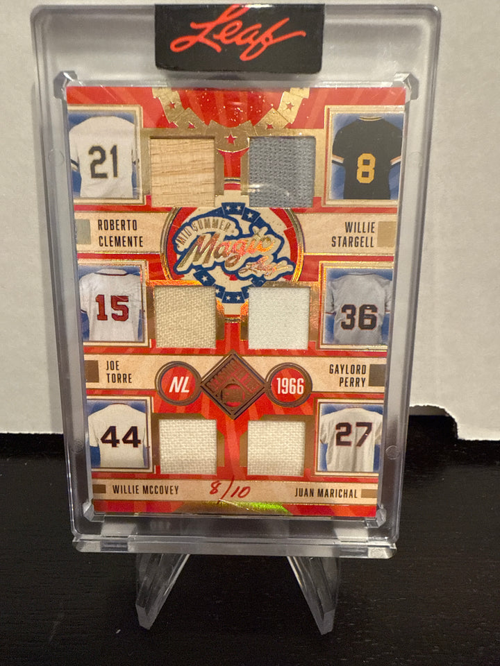 2025 Leaf Season in the Sun, Mid Summer Magic, AL/NL 12 Player Relic, 8/10