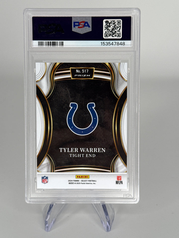 Tyler Warren 2024 Panini Select XRC Rookie, PSA 10 Gem Mint