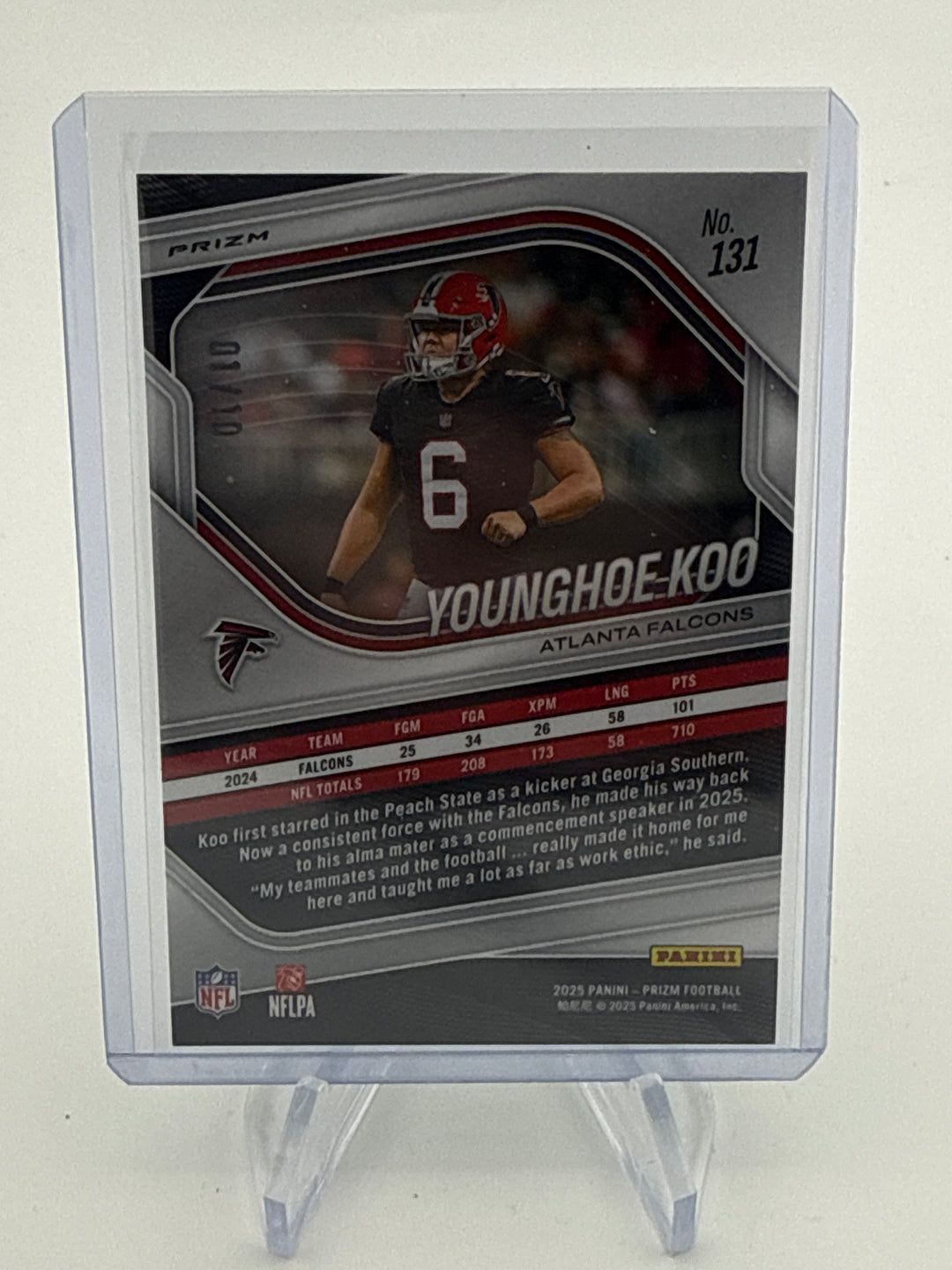 Younghoe Koo 2025 Panini Prizm Green Disco Prizm, 01/10