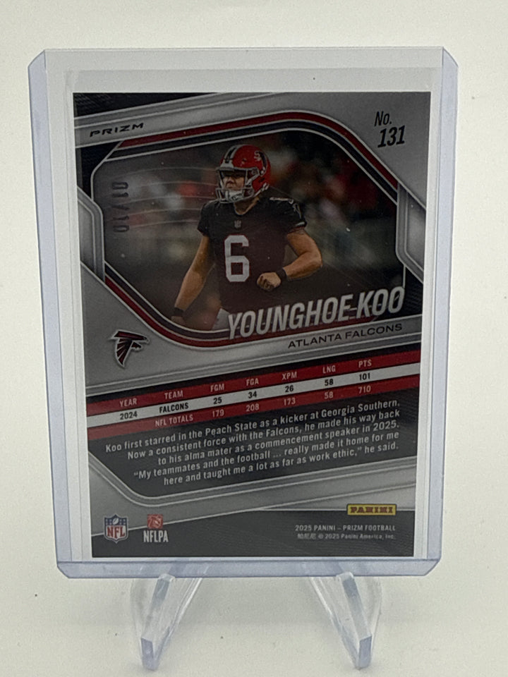 Younghoe Koo 2025 Panini Prizm Green Disco Prizm, 01/10