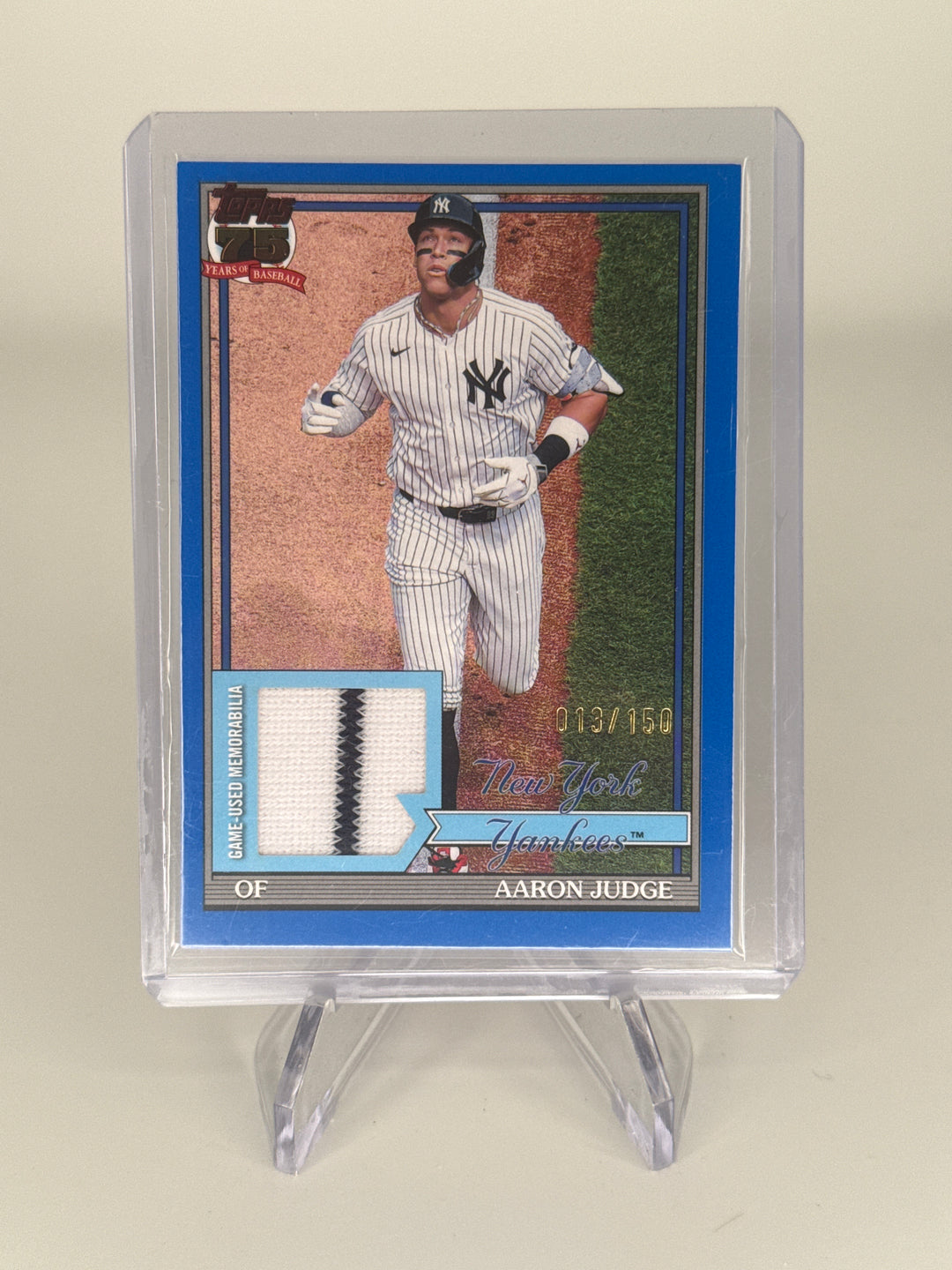 Aaron Judge 2026 Topps 1991 Game Used Relic, 013/150