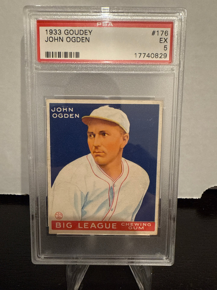John Ogden 1933 Goudey, PSA 5
