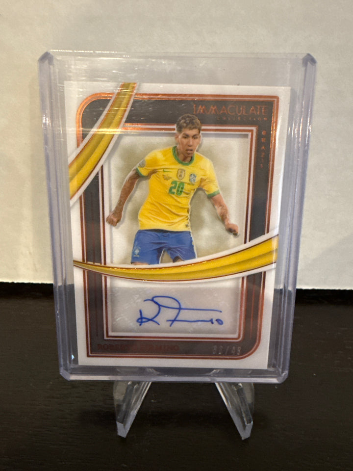 Roberto Firmino 2024-2025 Panini Immaculate Shadow Box Auto, 38/49