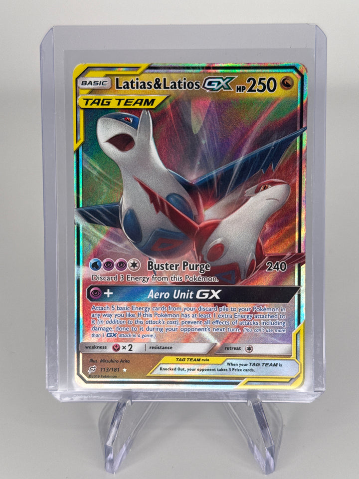 Pokemon TCG 2019 Latias & Latios GX Sun & Moon Tag Team, 113/181