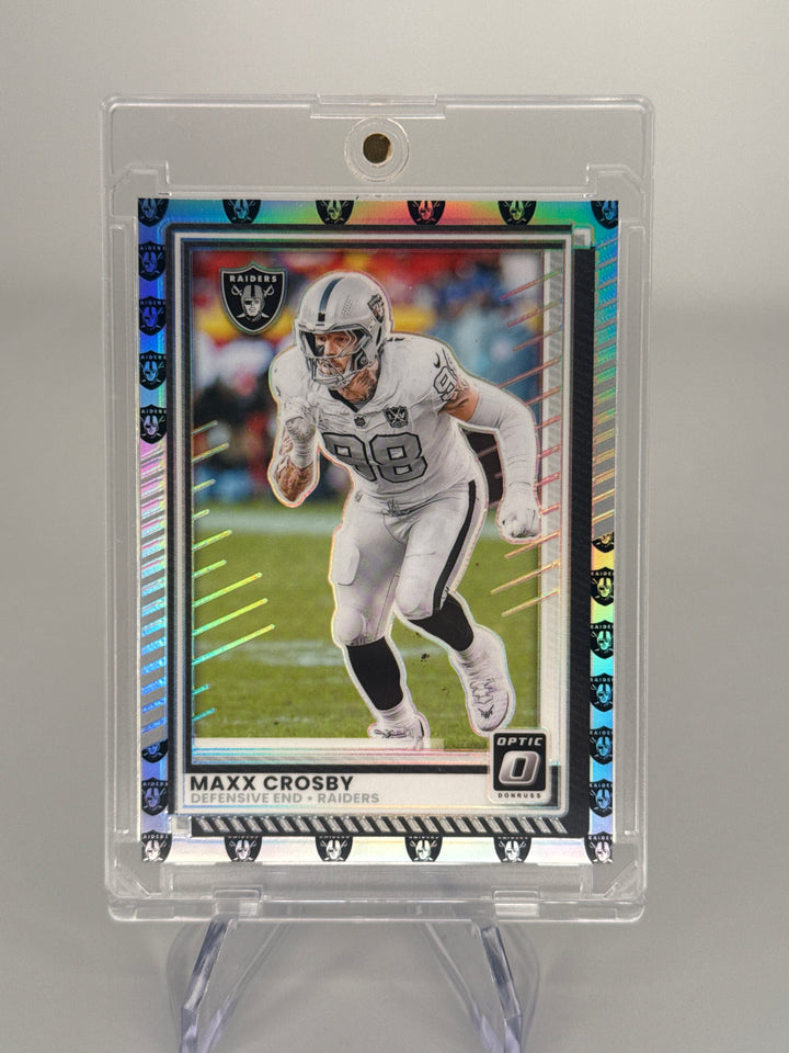 Maxx Crosby 2025 Panini Donruss Optic Team Logo Prizm, 21/32