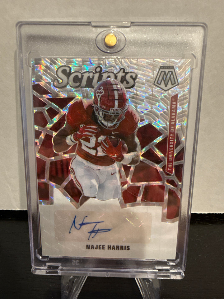 Najee Harris 2021 Panini Mosaic Draft Picks Rookie Autograph