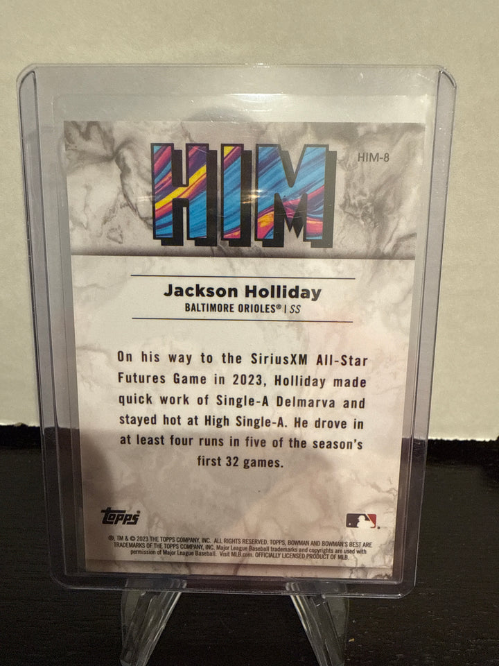 Jackson Holliday 2023 Bowman's Best HIM SSP Case Hit