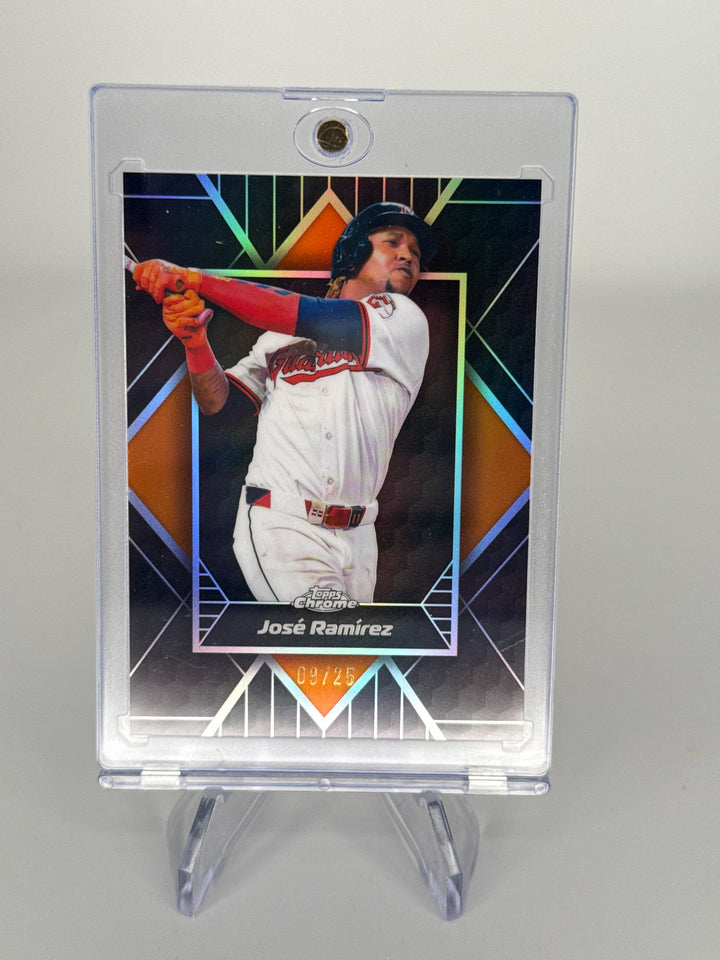 Jose Ramirez 2026 Topps Chrome Shadow Etch Orange Refractor, 09/25