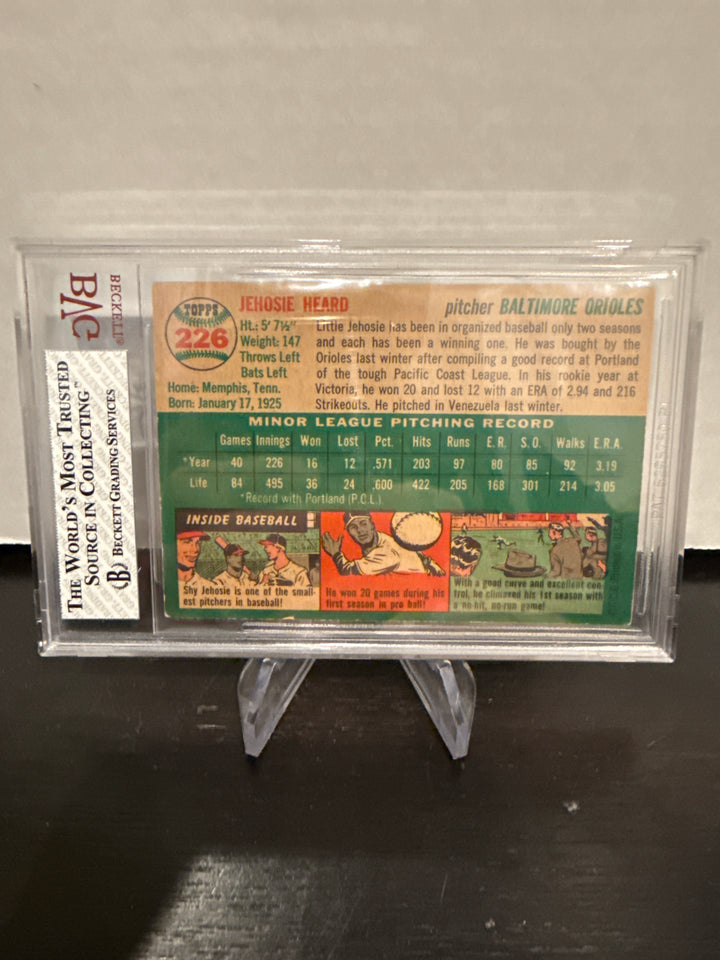 Jehosie Heard 1954 Topps, BVG 4.5