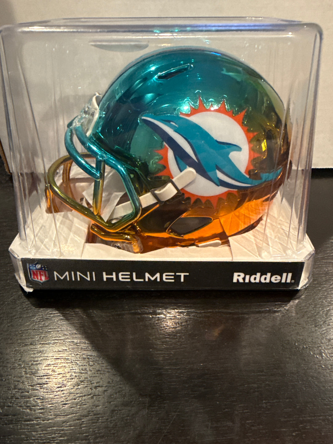 Jaylen Waddle Miami Dolphins Autographed 2-Tone Chrome Speed Mini Football Helmet (JSA)