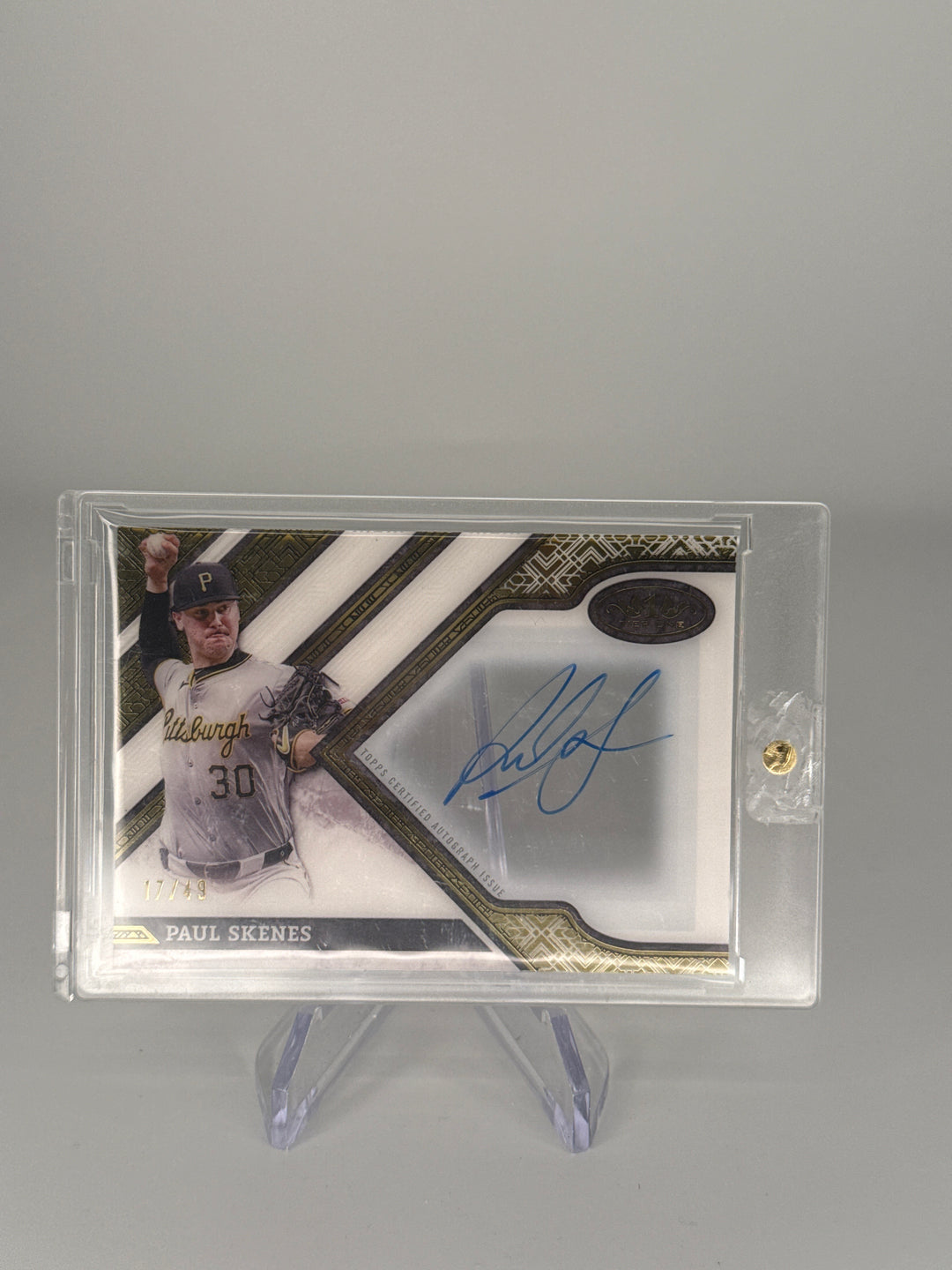 Paul Skenes 2025 Topps Tier Clearly Perfect Auto, 17/49
