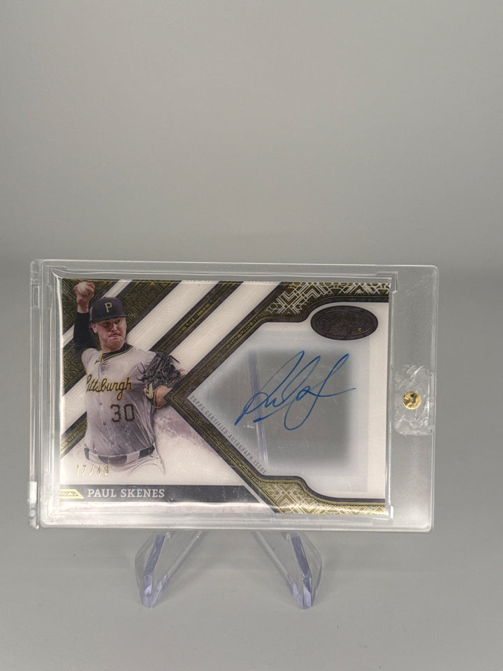 Paul Skenes 2025 Topps Tier Clearly Perfect Auto, 17/49