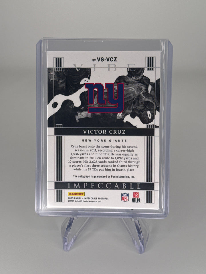Victor Cruz 2025 Panini Impeccable Vibe Auto, 22/25