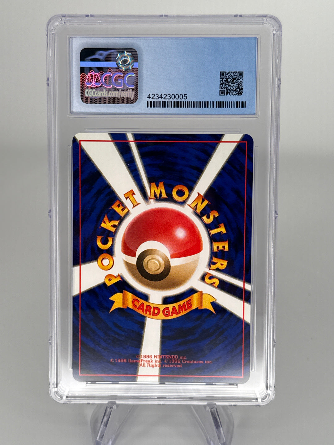 Pokemon TCG 1997 Japanese Rattata Rocket Gang, 019, CGC 9 Mint