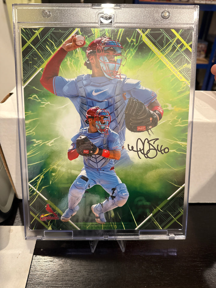 Willson Contreras 2025 Fanatics Emanate Collectable Jumbo Autograph Card, 61/99