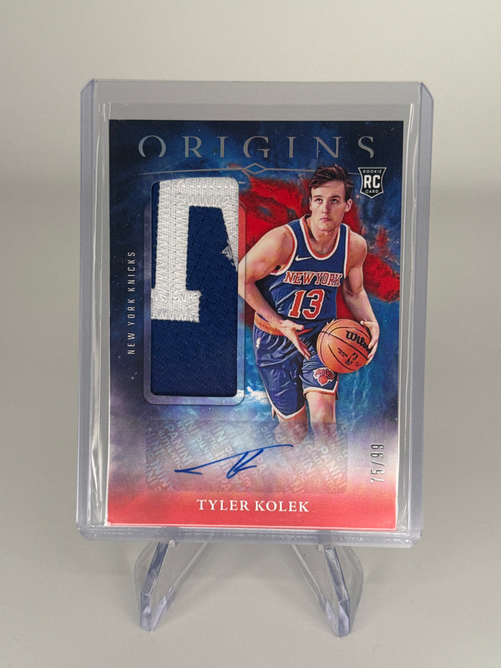 Tyler Kolek 2024 Panini Origins Rookie Patch Auto, 75/99