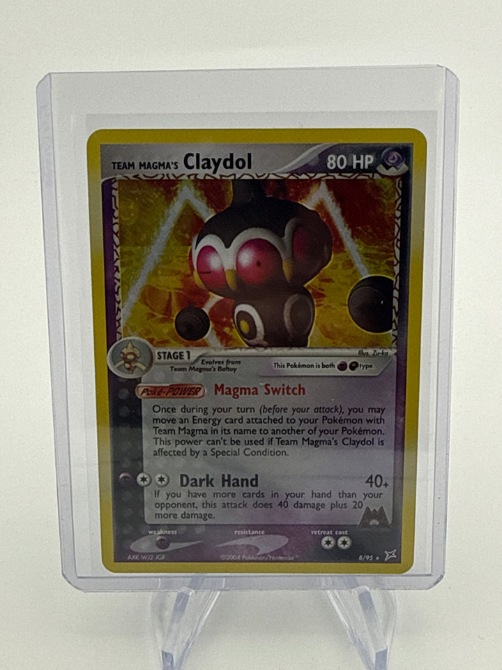 Pokemon TCG 2004 Team Magma's Claydol EX Team Magma Vs Aqua Holo, 8/95
