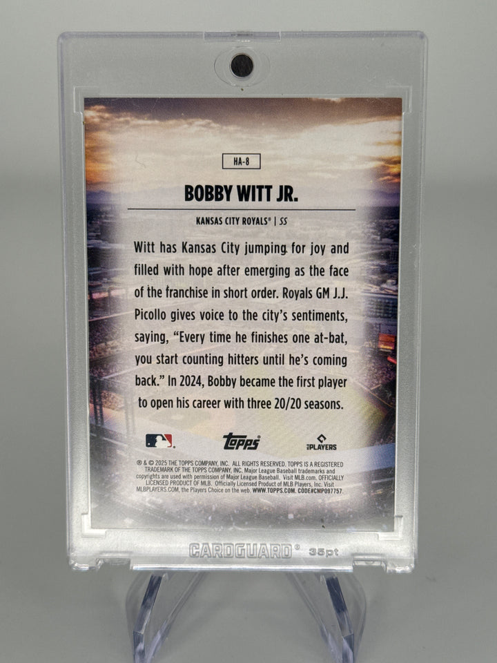 Bobby Witt Jr. 2025 Topps Series 1 Home Field Advantage SSP