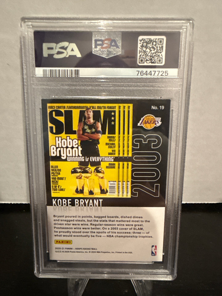Kobe Bryant 2020 Panini Hoops SLAM Holo, PSA 9 Mint