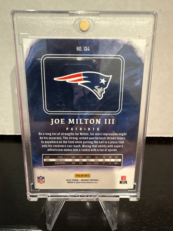 Joe Milton 2024 Panini Origins Green Rookie, 10/10