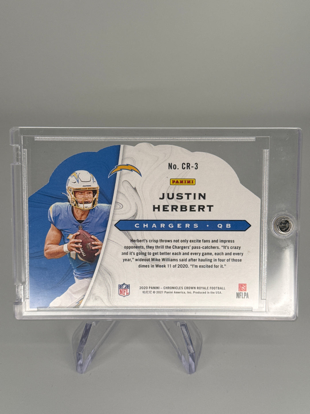 Justin Herbert 2020 Panini Chronicles Crown Royale Rookie, 020/199