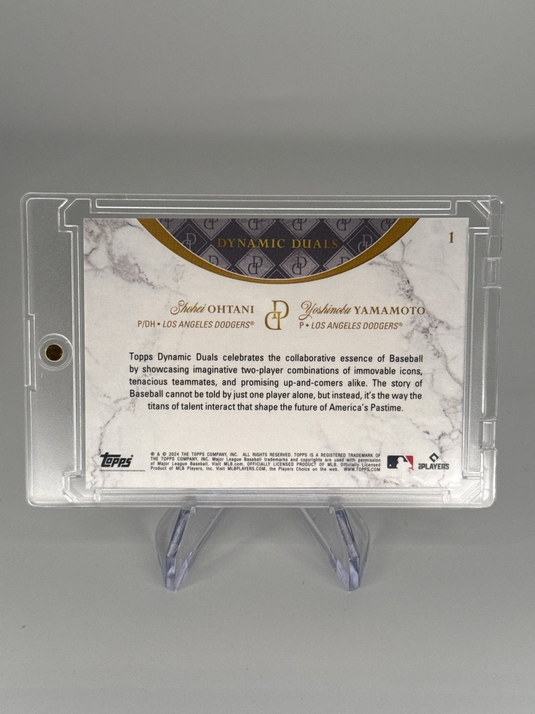 Shohei Ohtani/Yoshinobu Yamamoto 2024 Topps Dynamic Duals