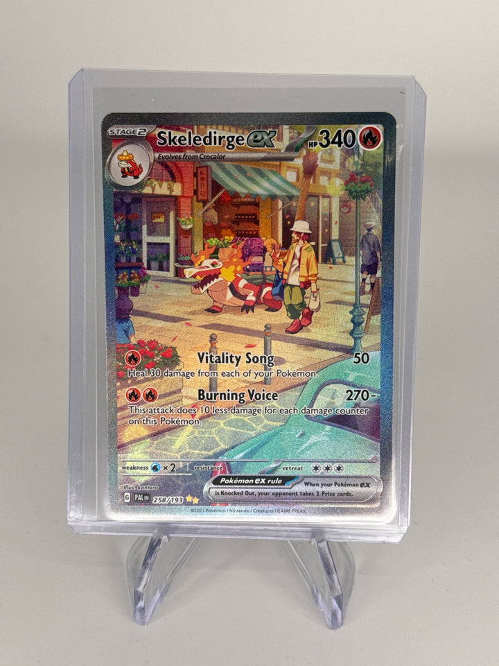 Pokemon TCG 2023 Skeledirge EX Paldea Evolved Full Art Special Illustration Rare, 258/193