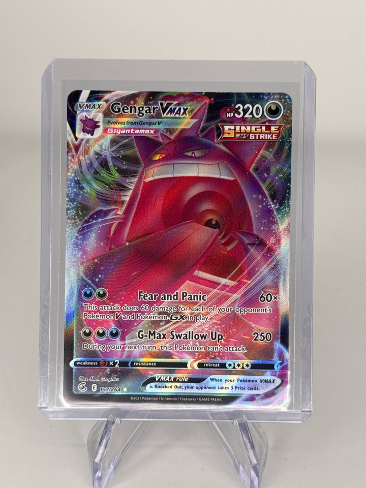 Pokemon TCG 2021 Gengar VMax Fushion Strike Ultra Rare, 157/264