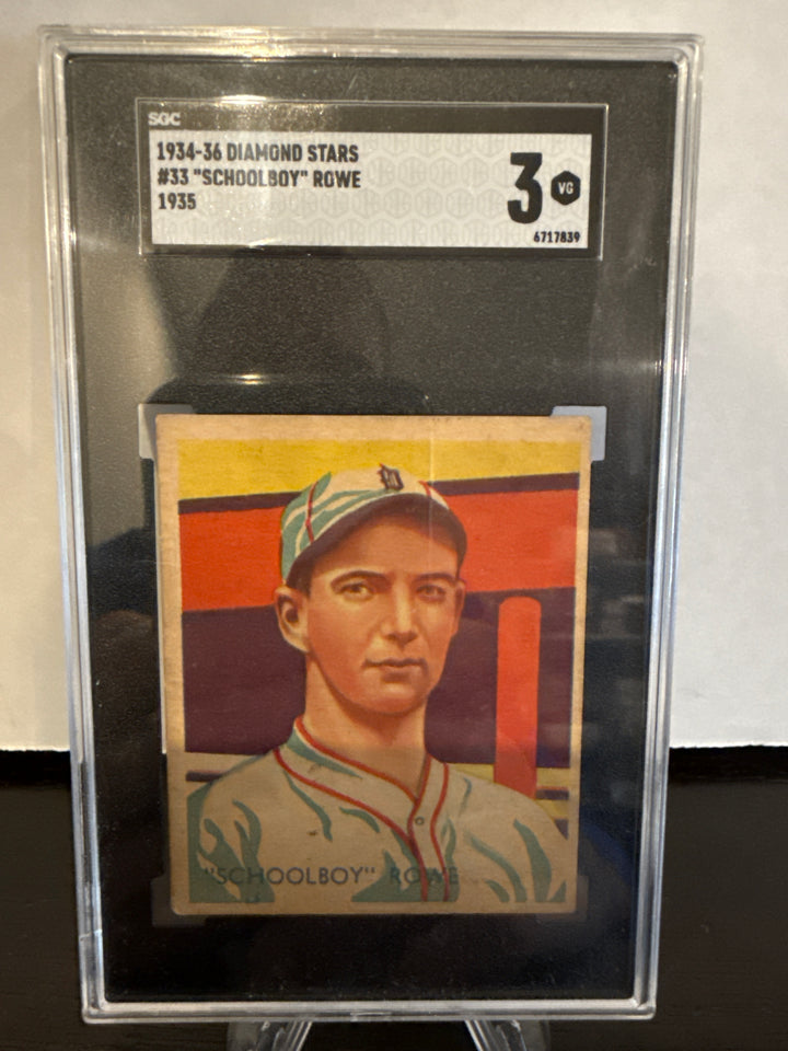 Schoolboy Rowe 1934-1936 Diamond Stars, 1935, SGC 4