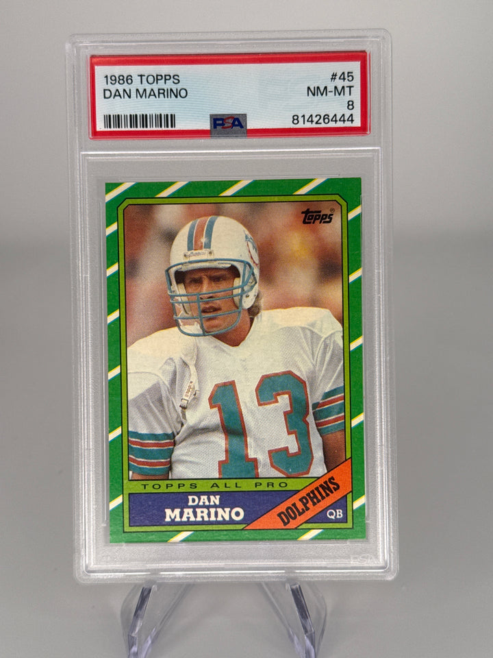 Dan Marino 1986 Topps, PSA 8