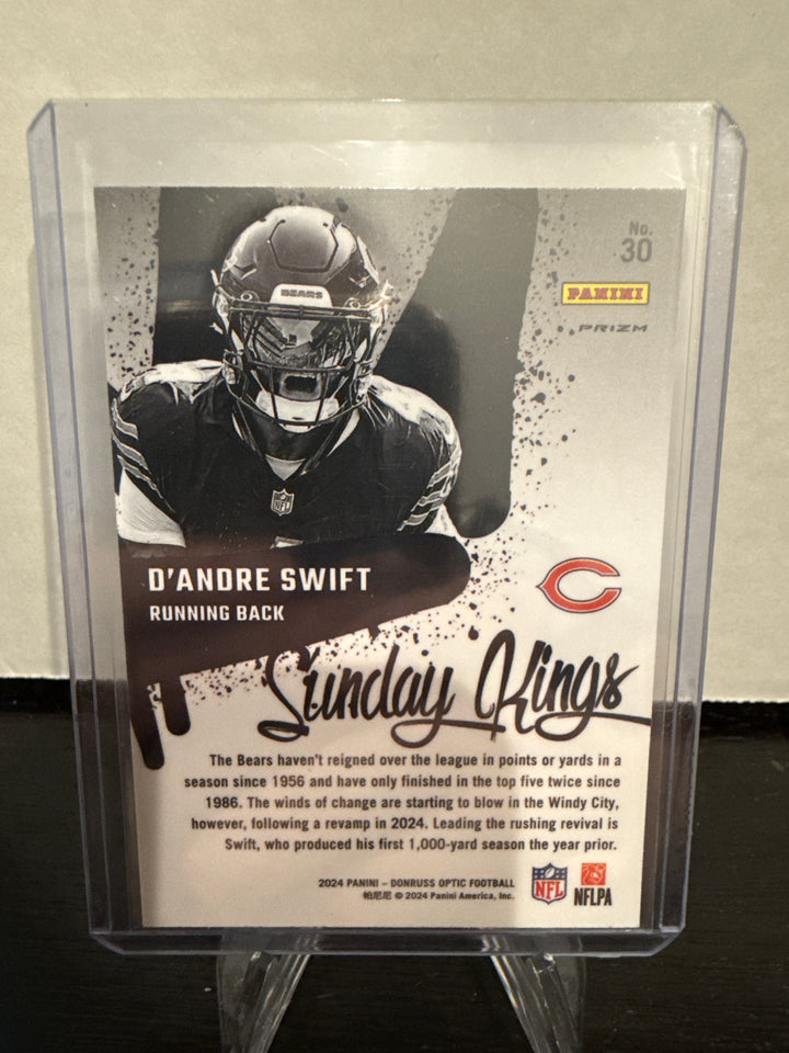 D'Andre Swift 2024 Panini Donruss Optic Sunday Kings SSP Case Hit