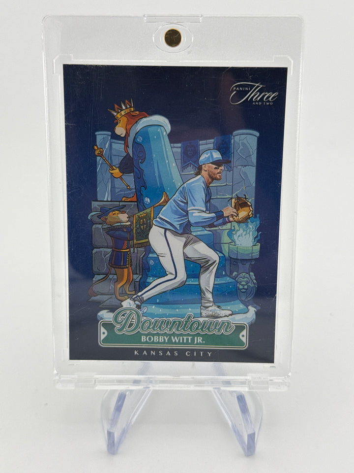 Bobby Witt Jr 2025 Panini Three & Two Downtown SSP Case Hit