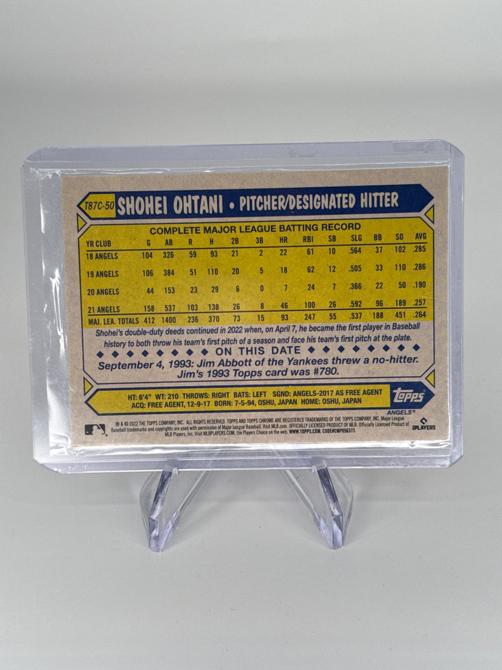 Shohei Ohtani 2022 Topps Chrome 35th Anniversary Mojo