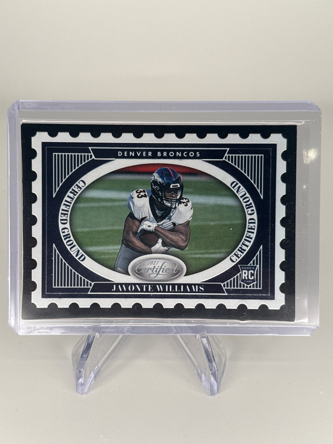 Javonte Williams 2021 Panini Certified Ground SSP Rookie