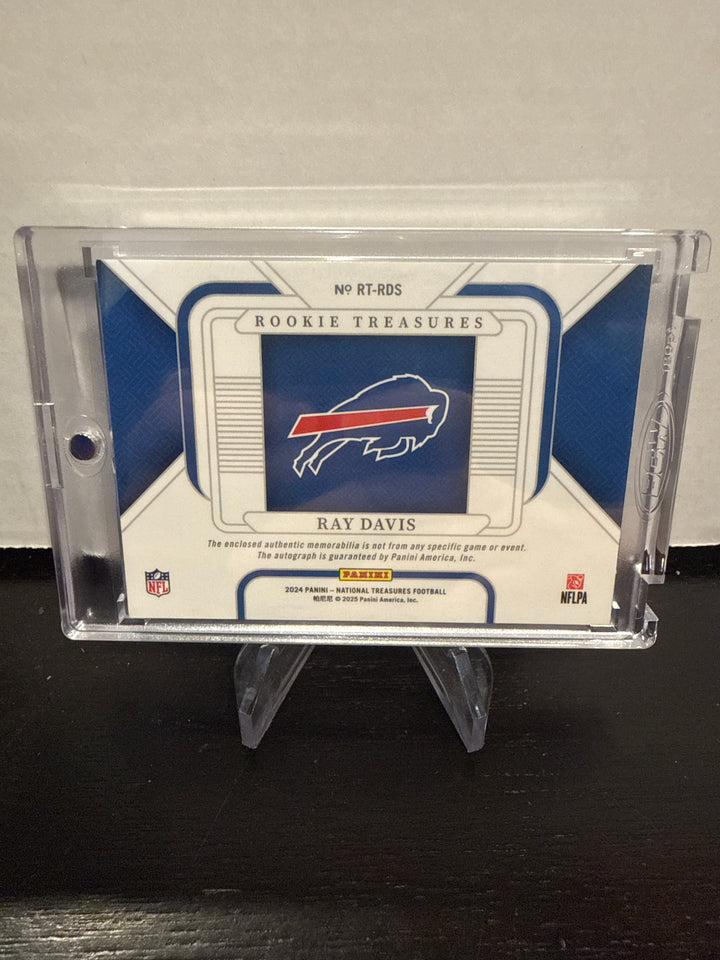 Ray Davis 2024 Panini National Treasures Rookie Patch Auto Gold, 03/10