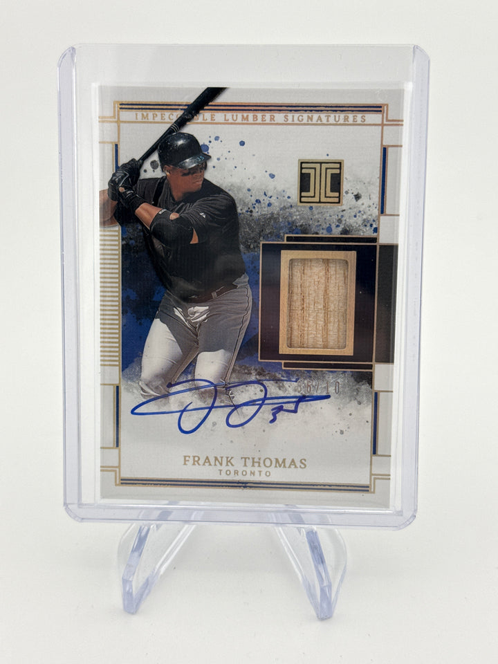 Frank Thomas 2024 Panini Impeccable Lumber Signatures Gold, 06/10
