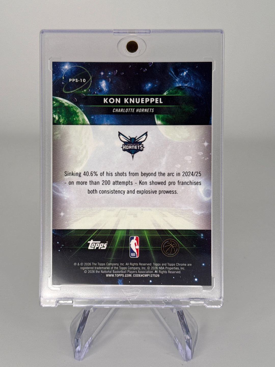 Kon Knueppel 2026 Topps Chrome Cosmic Planetary Pursuit Sun SSP Case Hit Rookie