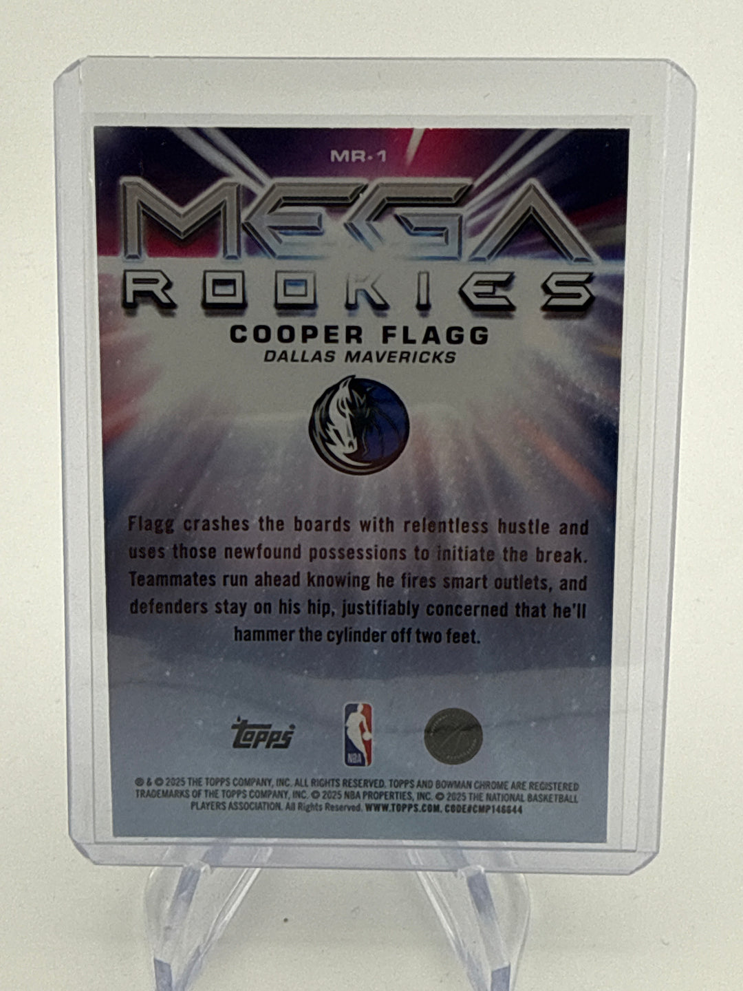 Cooper Flagg 2025 Bowman Chrome Mega Rookie Mojo Refractor