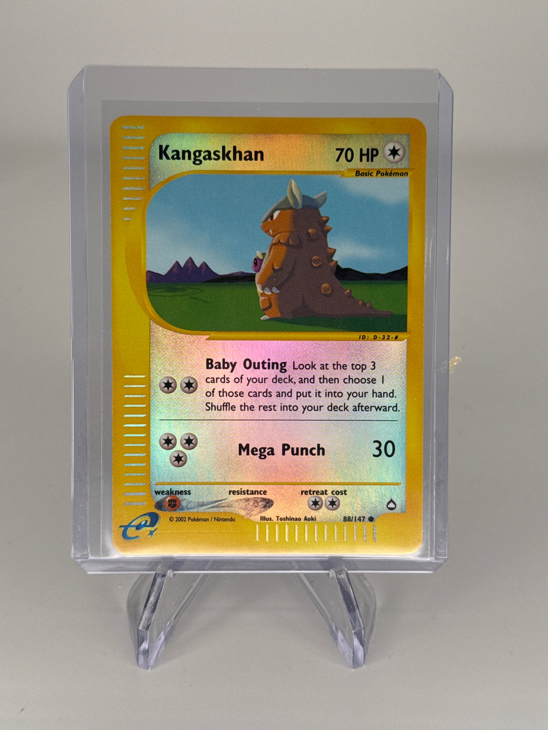 Pokemon TCG 2002 Kangaskhan Aquapolis Reverse Holo, 88/147