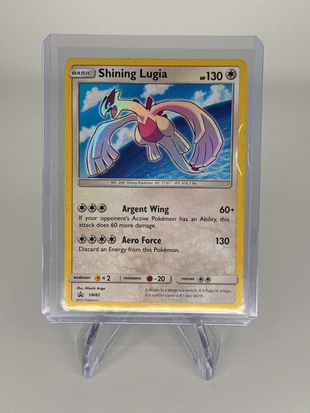 Pokemon TCG 2017 Shining Lugia Shining Legends Black Star Promo, SM82