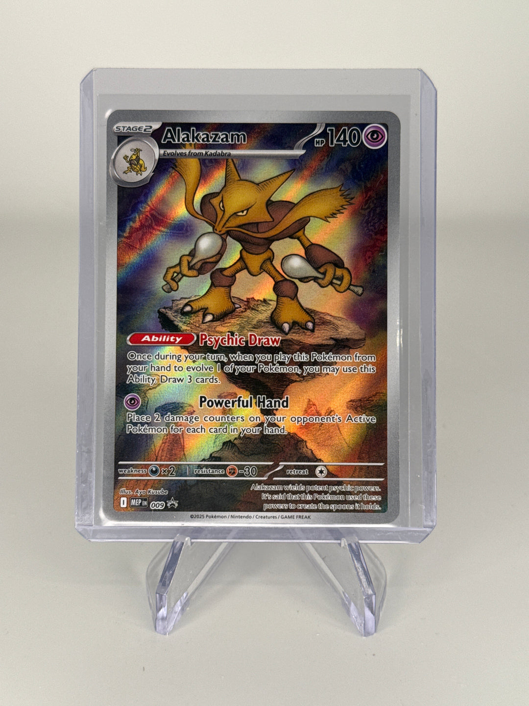 Pokemon TCG 2025 Alakazam Mega Evolution Black Star Promo, 009