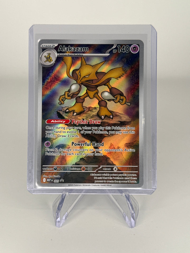 Pokemon TCG 2025 Alakazam Mega Evolution Black Star Promo, 009