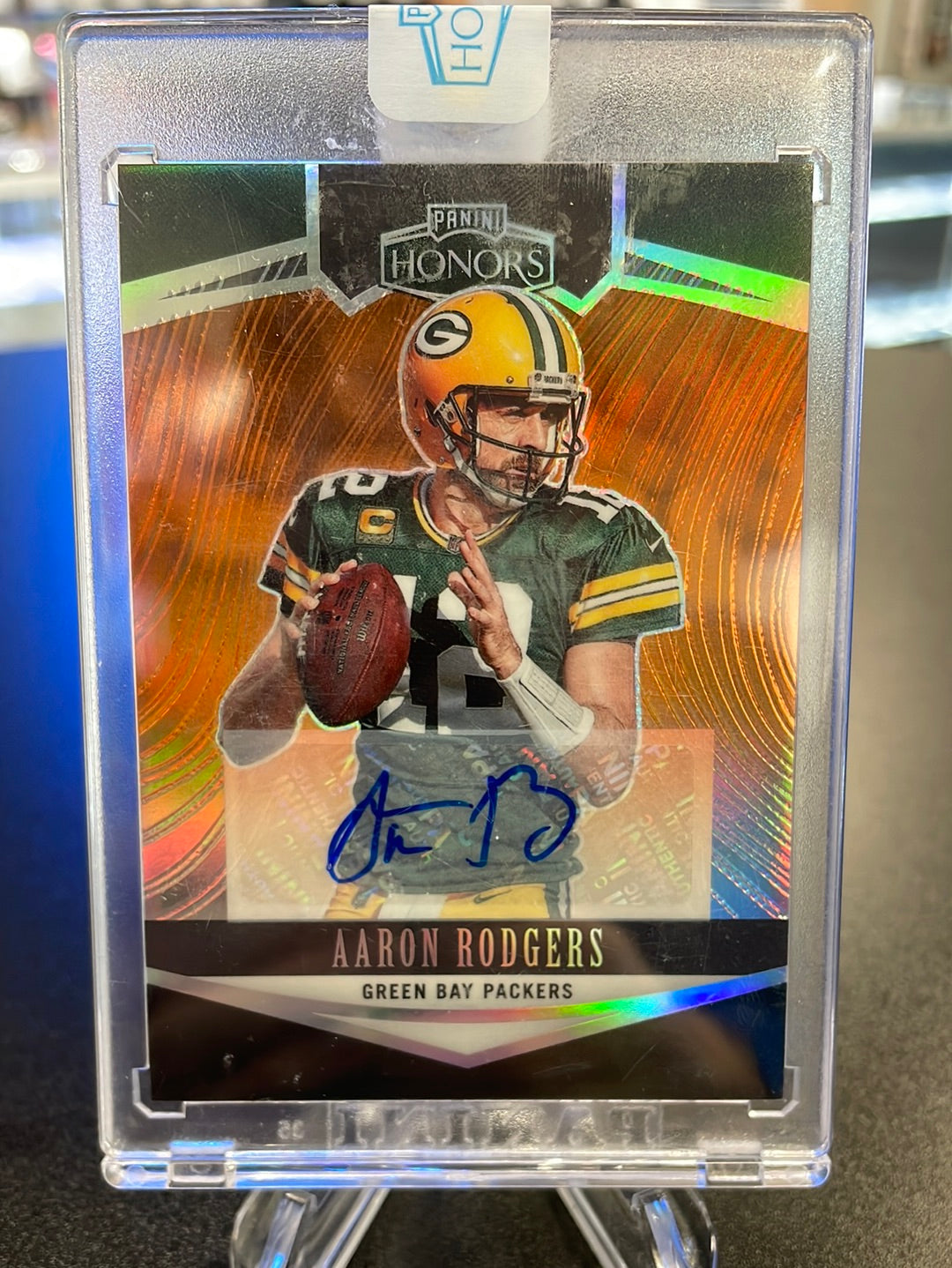 Aaron Rodgers 2022 Panini Honors Gold Autograph, 1/5