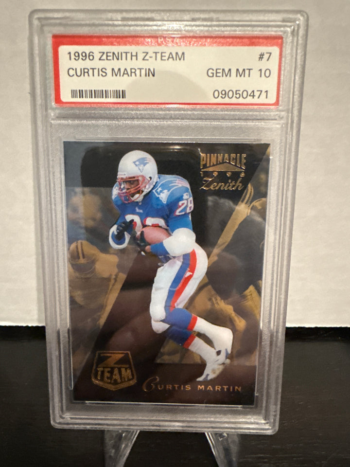 Curtis Martin 1996 Pinnacle Zenith Z-Team, PSA 10 Gem Mint