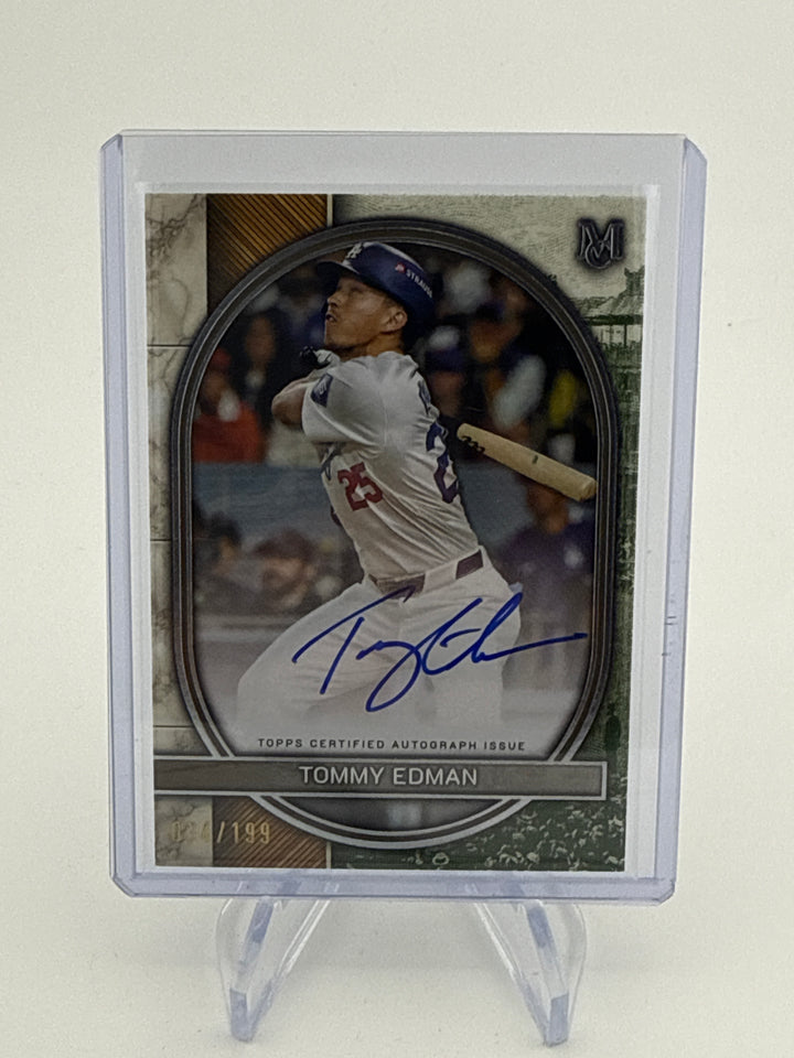 Tommy Edman 2025 Topps Museum Collection Auto, 034/199